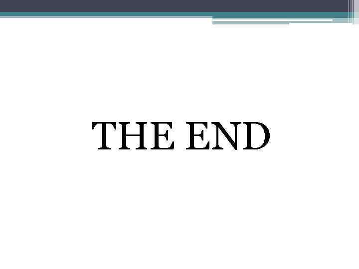 THE END 