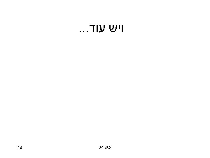  ויש עוד. . . 086 -98 61 