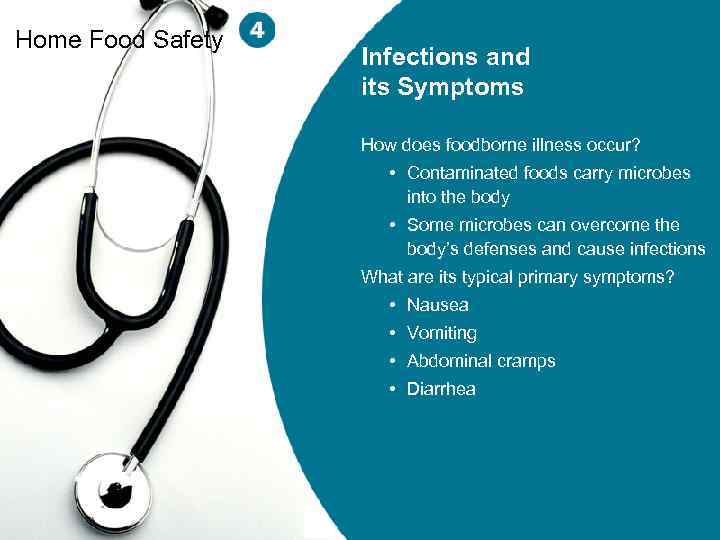 Home Food Safety Infections and its Symptoms How does foodborne illness occur? • Contaminated