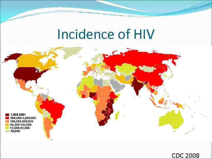 Incidence of HIV CDC 2008 