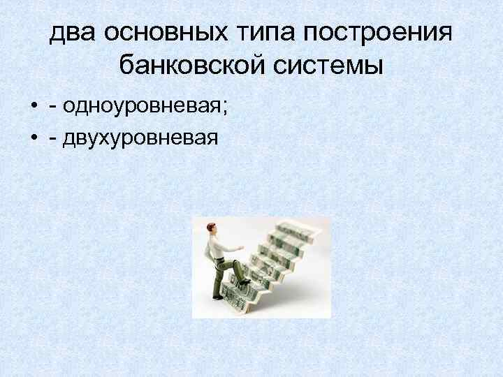 Схема двухуровневой банковской системы