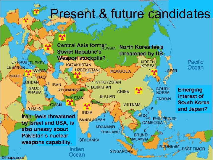 Present & future candidates Central Asia former Soviet Republic’s Weapon stockpile? North Korea feels