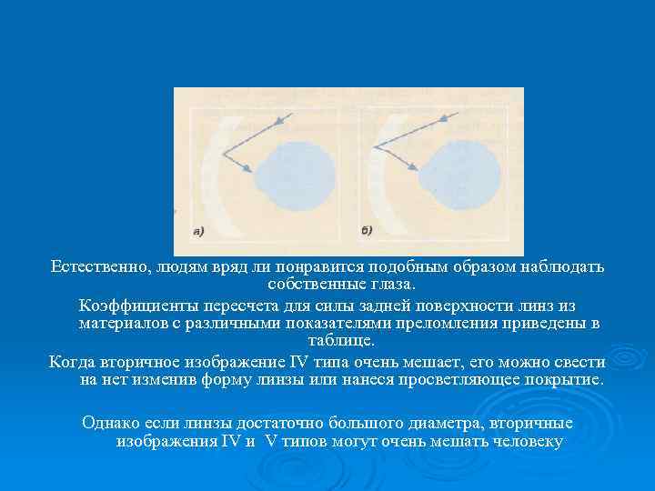 Естественно, людям вряд ли понравится подобным образом наблюдать собственные глаза. Коэффициенты пересчета для силы