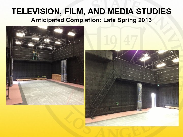 TELEVISION, FILM, AND MEDIA STUDIES Anticipated Completion: Late Spring 2013 