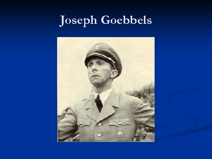 Joseph Goebbels 