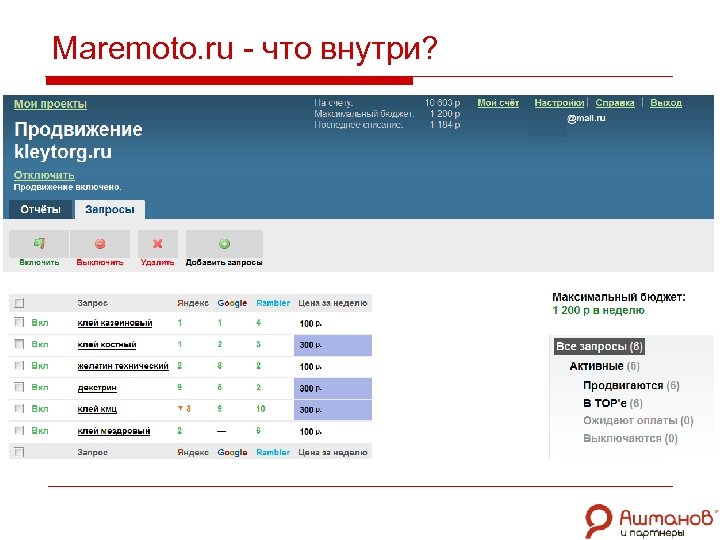 Maremoto. ru - что внутри? 