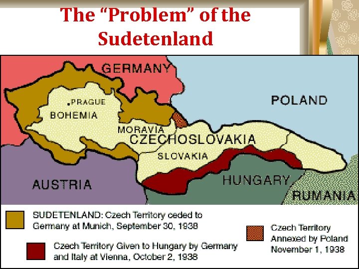 The “Problem” of the Sudetenland 