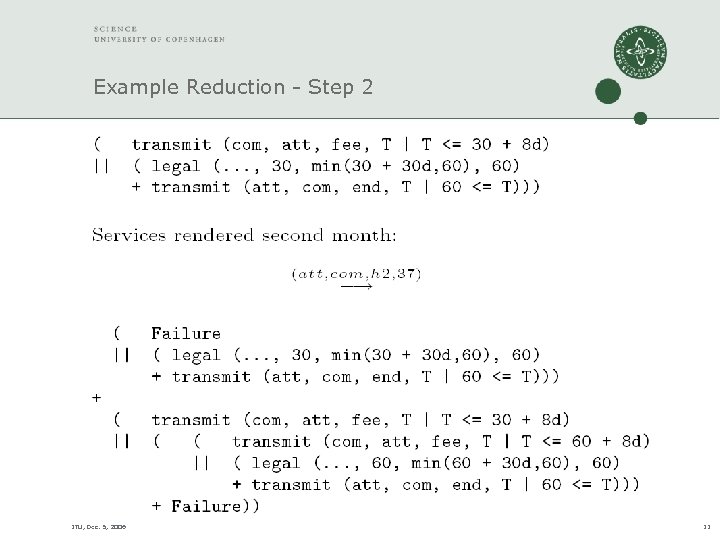 Example Reduction - Step 2 ITU, Dec. 5, 2006 11 