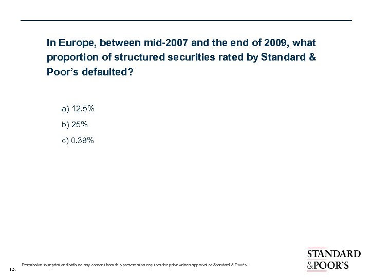 In Europe, between mid-2007 and the end of 2009, what proportion of structured securities