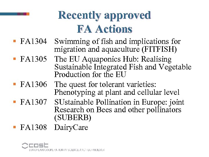 Recently approved FA Actions § FA 1304 Swimming of fish and implications for migration