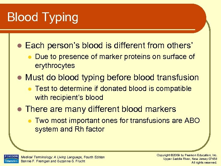 Blood Typing l Each person’s blood is different from others’ l l Must do