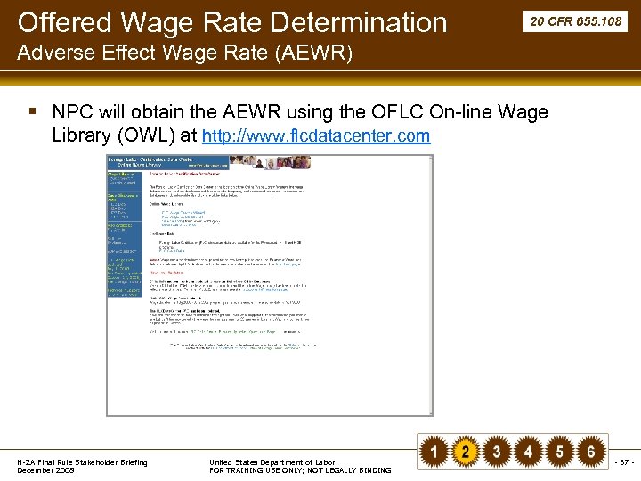 Offered Wage Rate Determination 20 CFR 655. 108 Adverse Effect Wage Rate (AEWR) §
