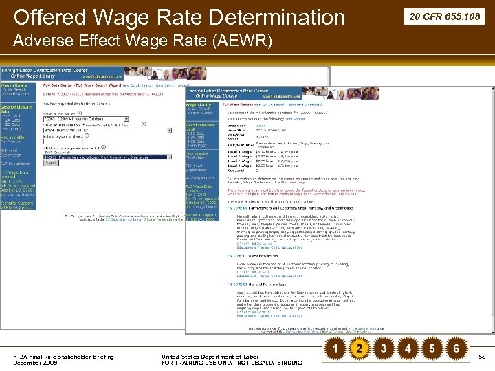 Offered Wage Rate Determination 20 CFR 655. 108 Adverse Effect Wage Rate (AEWR) H-2