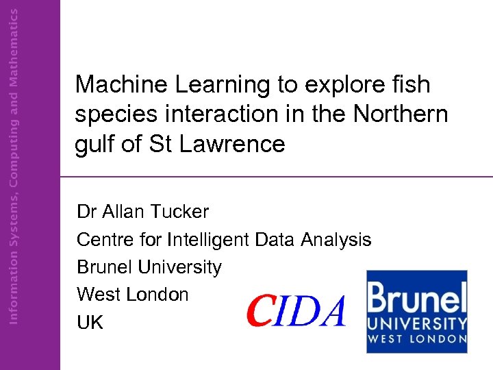 Machine Learning to explore fish species interaction in the Northern gulf of St Lawrence