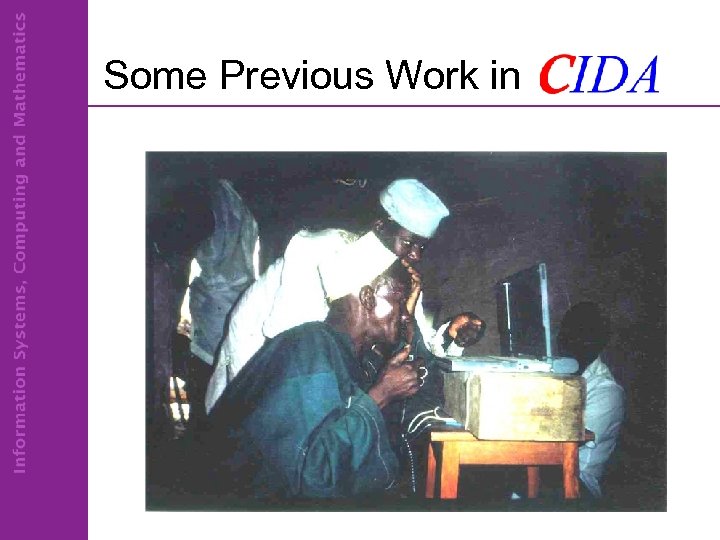 Some Previous Work in 