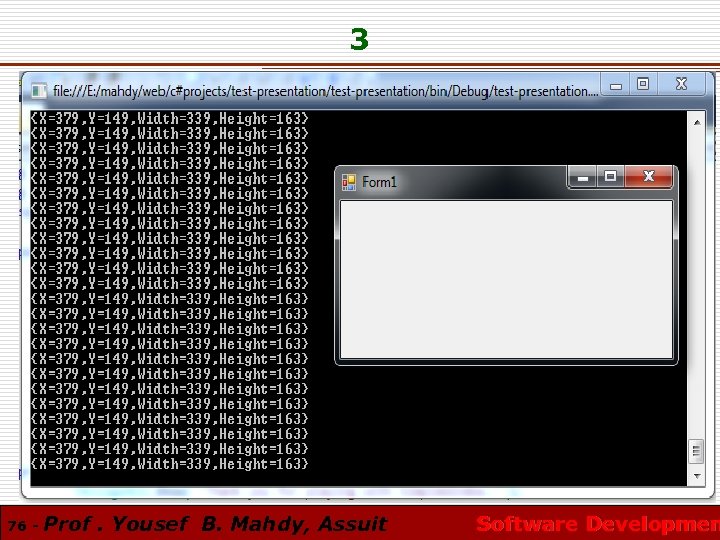 3 76 - Prof. Yousef B. Mahdy, Assuit Software Developmen 