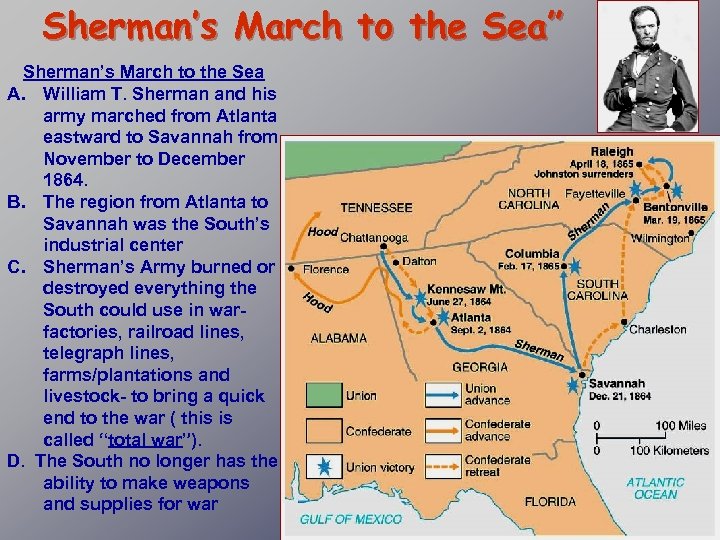 Sherman’s March to the Sea” Sherman’s March to the Sea A. William T. Sherman