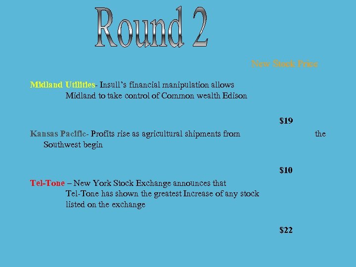 New Stock Price Midland Utilities- Insull’s financial manipulation allows Midland to take control of