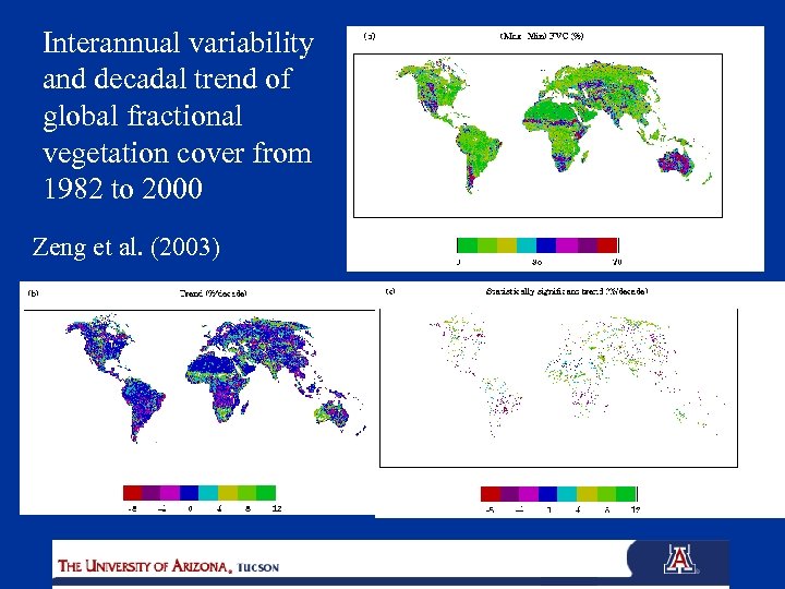 Interannual variability and decadal trend of global fractional vegetation cover from 1982 to 2000