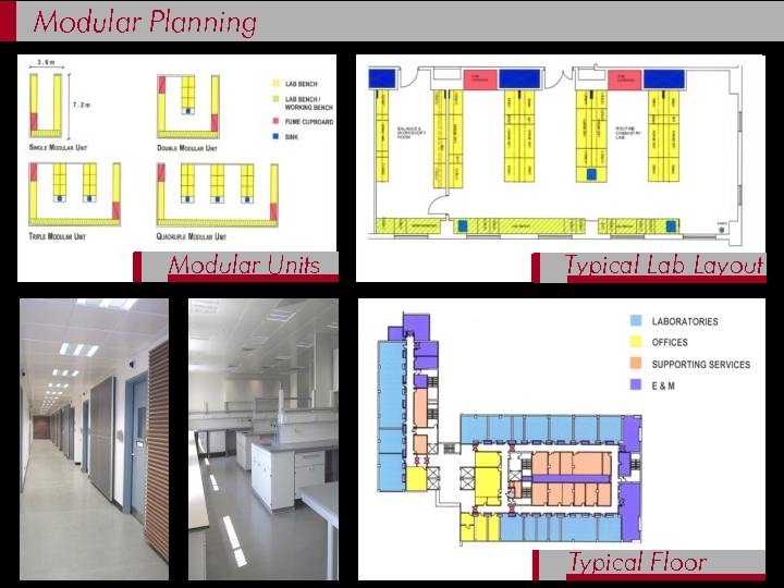 Modular Planning Modular Units Typical Lab Layout Typical Floor 