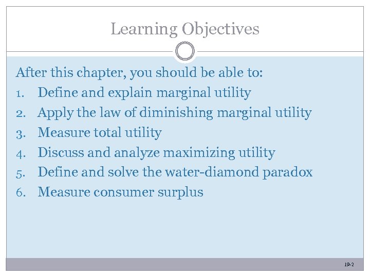 Learning Objectives After this chapter, you should be able to: 1. Define and explain