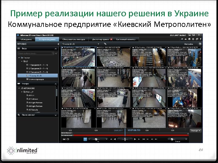 Пример реализации нашего решения в Украине Коммунальное предприятие «Киевский Метрополитен» 26 