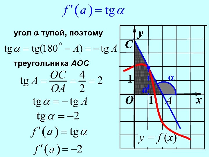 угол тупой, поэтому треугольника АОС 