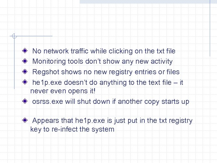 No network traffic while clicking on the txt file Monitoring tools don’t show any