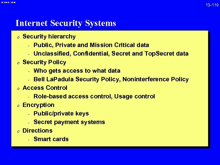 3/17/2018 20: 46 Internet Security Systems 0 Security hierarchy 0 0 - Public, Private