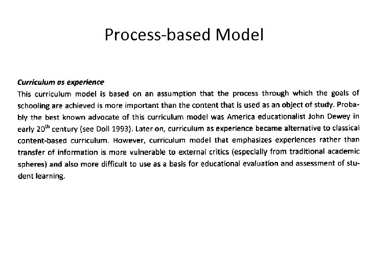 Process-based Model 