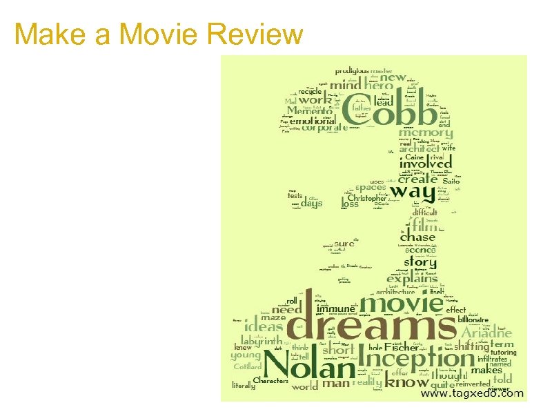 Make a Movie Review a. Roger Ebert's Review of 