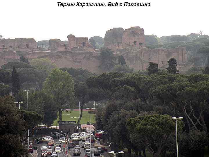 Термы Каракаллы. Вид с Палатина 