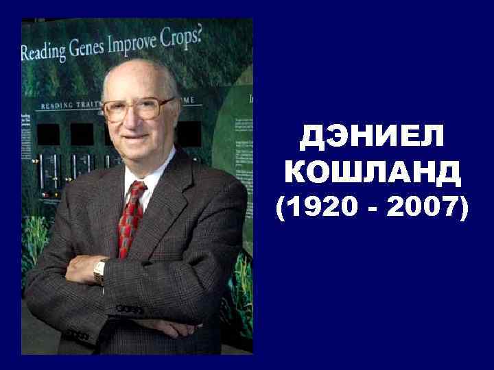 ДЭНИЕЛ КОШЛАНД (1920 - 2007) 