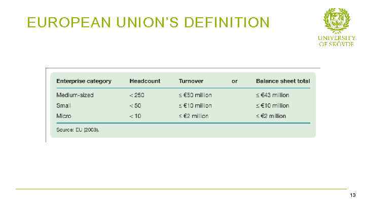 EUROPEAN UNION’S DEFINITION Bild 13 13 