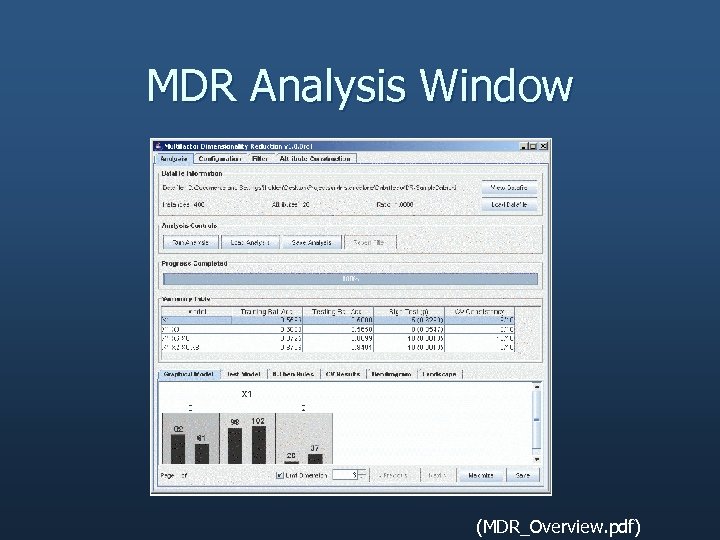 MDR Analysis Window (MDR_Overview. pdf) 