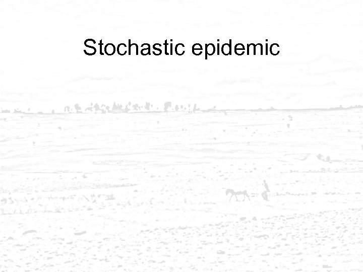 Stochastic epidemic 