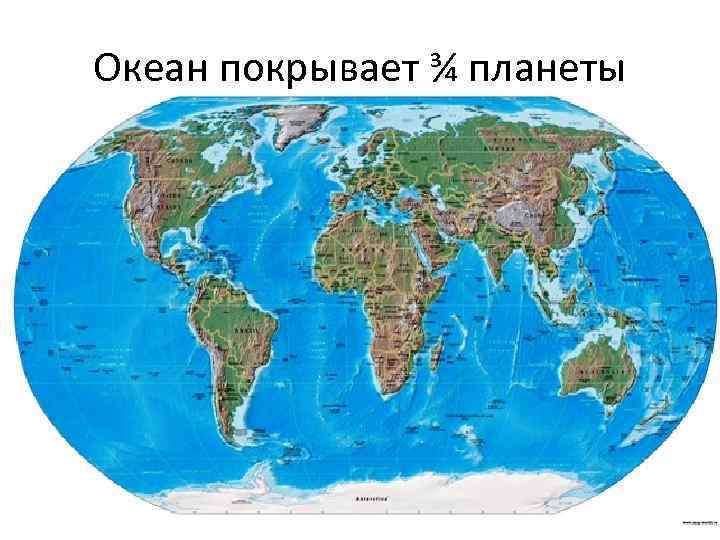 Океан покрывает ¾ планеты 
