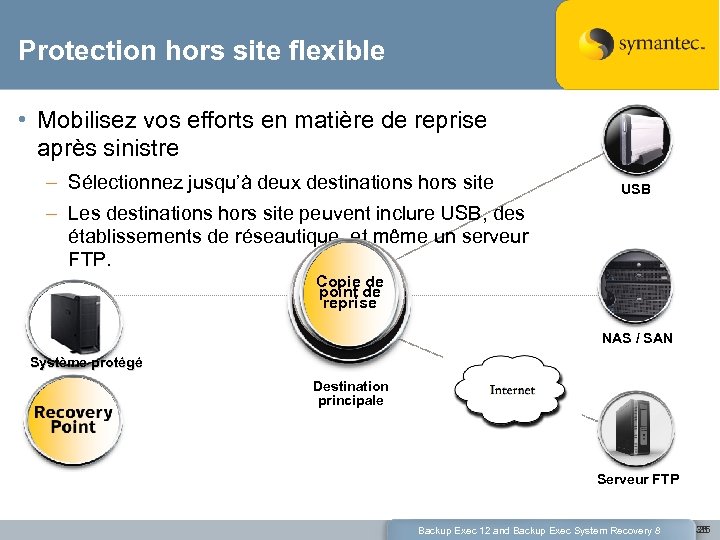 Protection hors site flexible • Mobilisez vos efforts en matière de reprise après sinistre