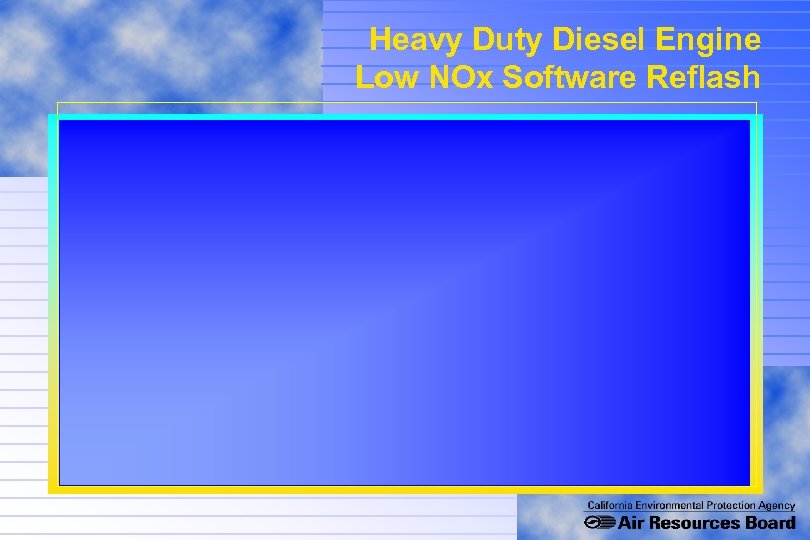 Heavy Duty Diesel Engine Low NOx Software Reflash 