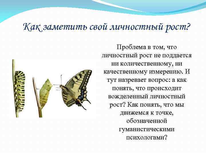 Как заметить свой личностный рост? Проблема в том, что личностный рост не поддается ни