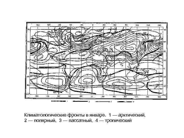 Как называется элемент барического рельефа обозначенный на рисунке цифрой 1