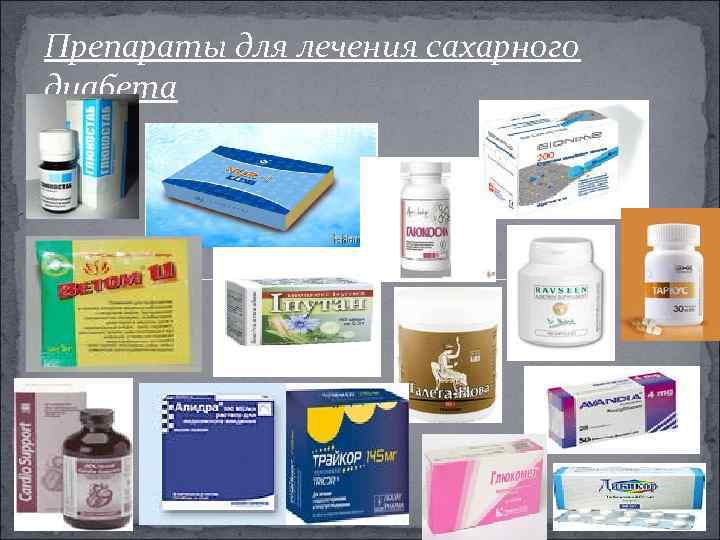 Препараты для лечения сахарного диабета 