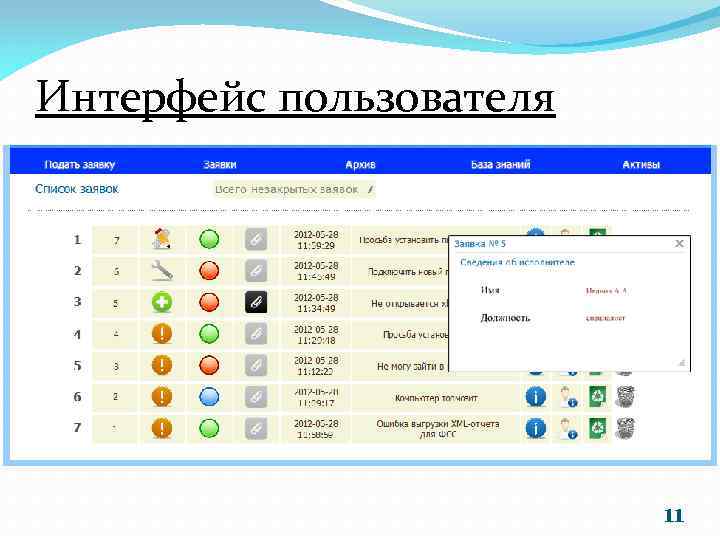 Интерфейс пользователя 11 