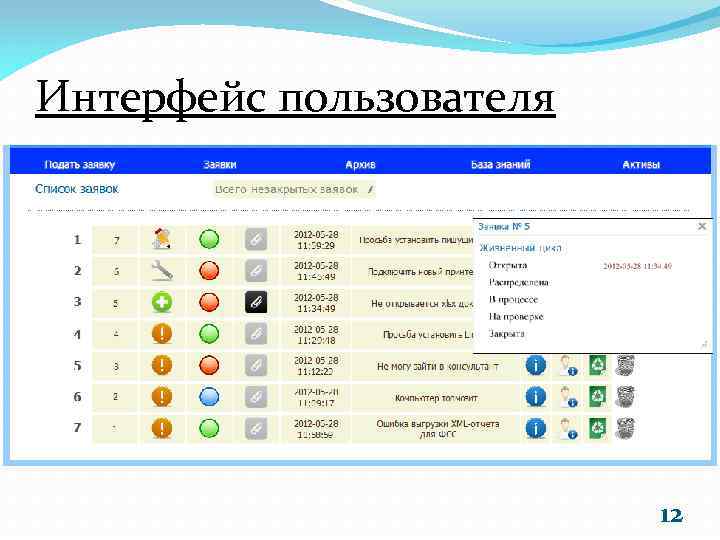 Интерфейс пользователя 12 