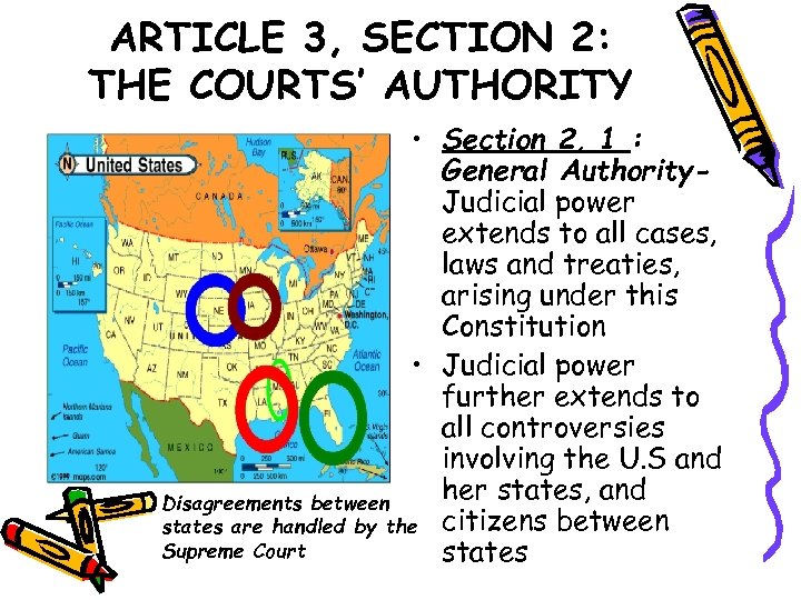 ARTICLE 3, SECTION 2: THE COURTS’ AUTHORITY • Section 2, 1 : General Authority.