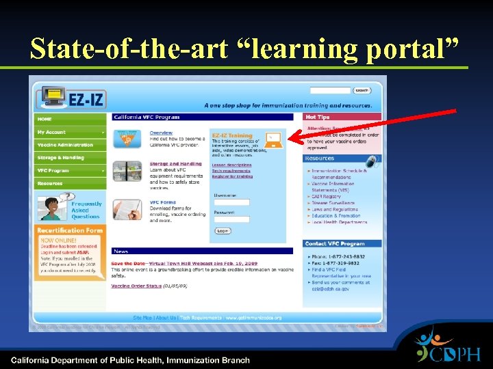 State-of-the-art “learning portal” 
