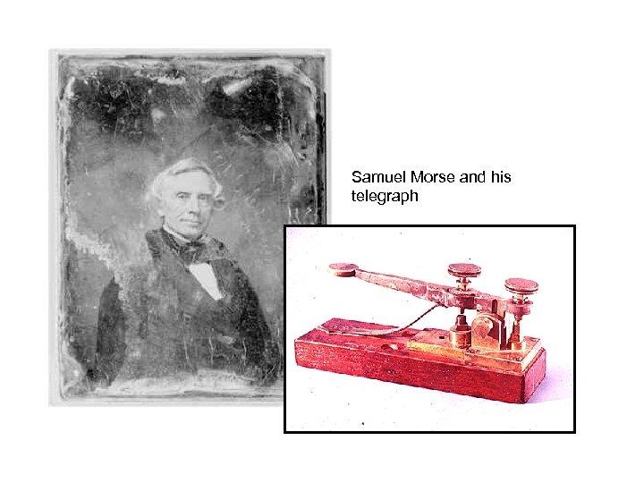 Samuel Morse and his telegraph 