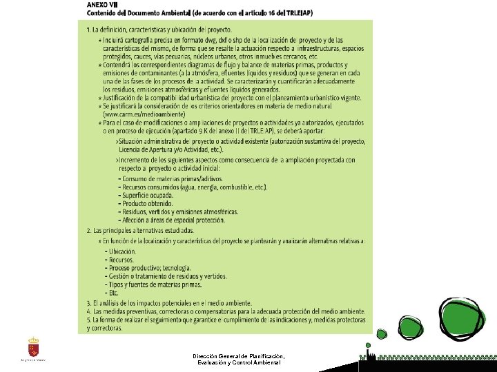 Dirección General de Planificación, Evaluación y Control Ambiental 