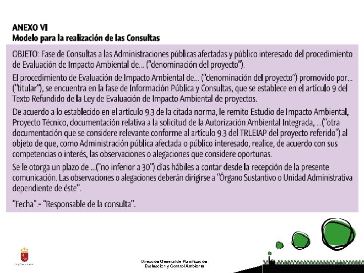 Dirección General de Planificación, Evaluación y Control Ambiental 