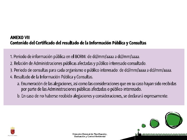 Dirección General de Planificación, Evaluación y Control Ambiental 
